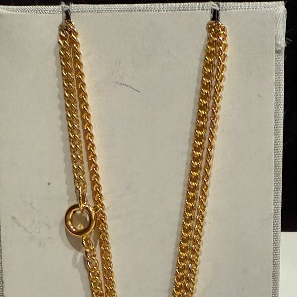 Vintage NWT Damascene 24k Gold Cross Necklace - Picture 4 of 10